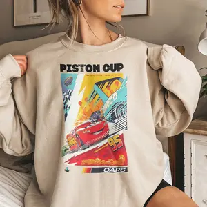 Cars Lightning McQueen Inspired Vintage Custom Unisex T Shirt - Sweatshirt - Hoodie