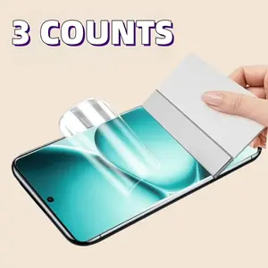 3 Pieces High-Strength Hydrogel Film Soft TPU Front Cover Protectors Suitable For Redmi Note 15 15Pro Note15Pro+ Plus 5G Full Cover Screen Protectors Protective Films Sticker