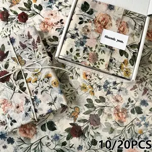 10 Sheets Vintage Elegant Floral Butterfly Pattern Sydney Thin Paper, 14x20 Inches, Party, Birthday, Wedding Decor, Gift Wrapping, Bouquet Supplies, Gift Packaging
