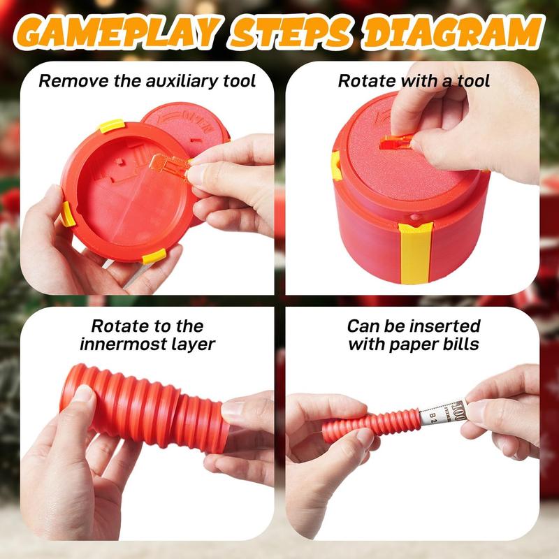 Annoying Nested Screw Gift Box, Pranking Fun Gift Set, Cash Surprise Nesting Box, Reusable Cash Mini-Surprise Pranking Gift Box, Party Gifts, Birthday Gifts