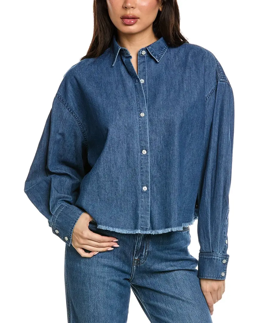 7 For All Mankind Cropped Shirt