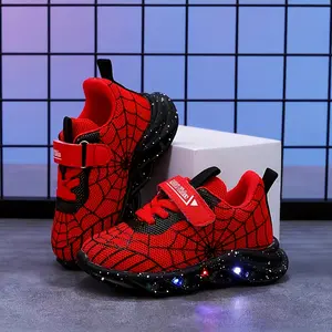 New Boys' LED Light-Up Shoes, Breathable Mesh Casual Sneakers for Kids, Soft And Comfortable Versatile Sports Shoes