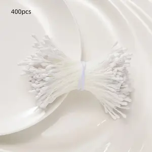 400 Multicolor Polyester Artificial Flower Stems, Soft Touch Handmade Bouquet Decorations, DIY Floral Arrangements, Home Decoration, Weddings, Parties