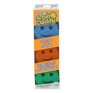 Scrub Daddy Color Scrubber Sponges (3ct) Multicolor Scrub Daddy Color Scrubber Sponges (3ct) Multicolor