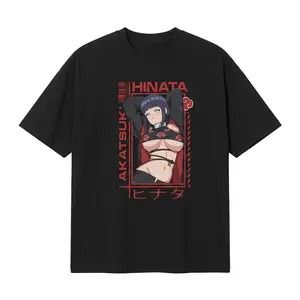 [KM 100%cotton]Naruto Hinata Hyuga Pure Cotton T-Shirt A Gift for Anime Fans S-3XL Soft Cotton Comfortable Everyday Wear Black T-shirt Unisex Couple T-shirts, White T-shirt Casual Unisex Apparel cotton tee shirt invincible shirt siah t shirt