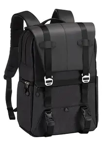 New Fashion Dual Shoulder Bag for Men, Travel Backpack for Photographers, Holds 15.6 Inch Laptop, Digital Camera, Drone
