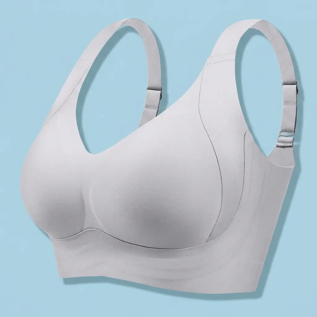 Plus Size Everyday Bras For Women Full Coverage Wirefree Soft Seamless Sleep Bra Comfort Wide Straps Bralette