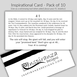 41 Inspirational Cards - Pack of 10