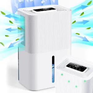 Portable Dehumidifier for Small Room, Bathroom & Closet | 91 OZ  | Compact Quiet Dehumidifier for RV, Bedroom (No Basements) | Auto Shut-