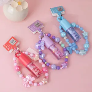 3pcs-Set Cute Color Changing Lip Gloss with Bow Charm, Adorable Portable Lip Oil for Girls, Charming Gift Set for Makeup Lovers