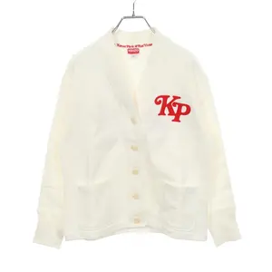 Pre-owned KENZO Cotton Small Leather Goods VERDY Logo Embroidered Cardigan