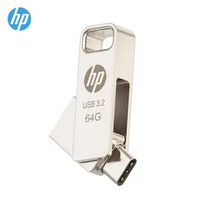 HP x206c Dual-interface USB Flash Drive, USB Flash Drive for Mobile Phones and Computers, Lightweight and Easy to Carry, Suitable for Office and School Use, USB Memory Stick