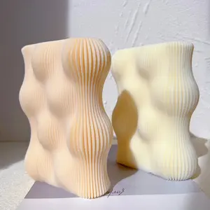 Wave Twirl Bubble Candles Mold