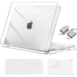 MOSISO Crack-Resistant Cover Compatible with MacBook Neo Case 13 inch 2026 Release Model A3404 with A18 Pro Chip, Protective Hard Shell&Keyboard Cover&Screen Film&Type C, Crystal Clear