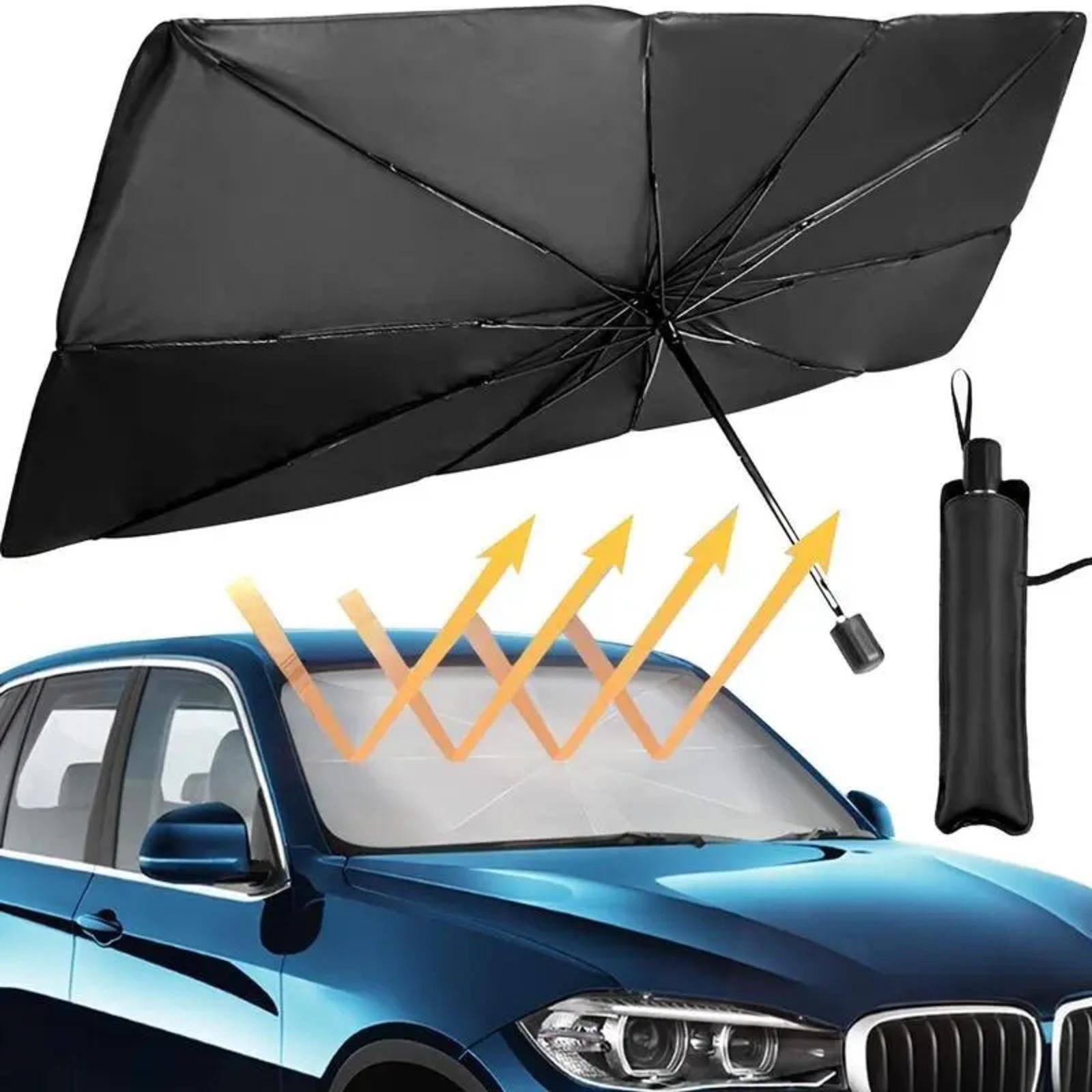 Collapsible Windshield Sunshade - Portable Foldable Front Windshield UV Blocker, Heat Insulation, Easy Setup, Adaptable to Most Cars, Auto Exterior Accessory for Summer,car accessories