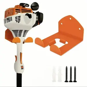 Garden Electric Weed Trimmer Wall Mounted Lawn Mower Stand, Garage Storage Metal Organizer Rack, Durable Garden Tool Holder, Yard Tool Rack