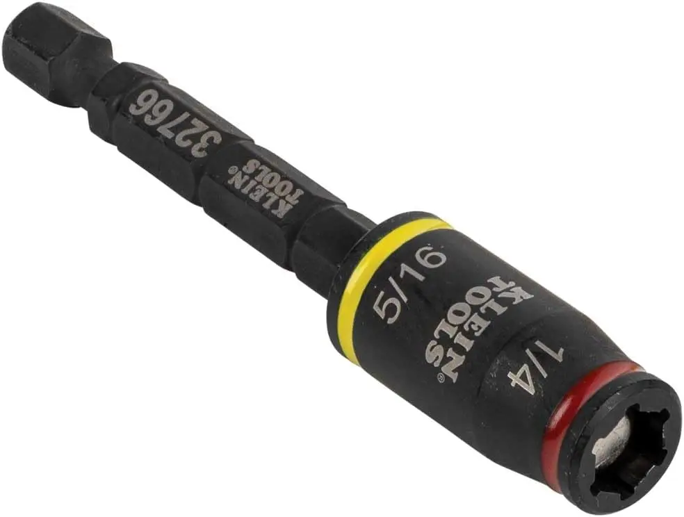 32766 Impact Driver, 3-in-1 SAE Impact Socket and Bit Holder, Flip Socket with 1/4-Inch and 5/16-Inch Hex Drivers, 3-Inch Length