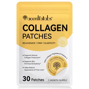 Aceternalabs Collagen Patches 30pcs, Contains Collagen Peptides & Blueberry Algae Extracts, Enhances Skin Elasticity & Firmness, Skin Repair Collagen Sheet, Collagen Mask Sheet