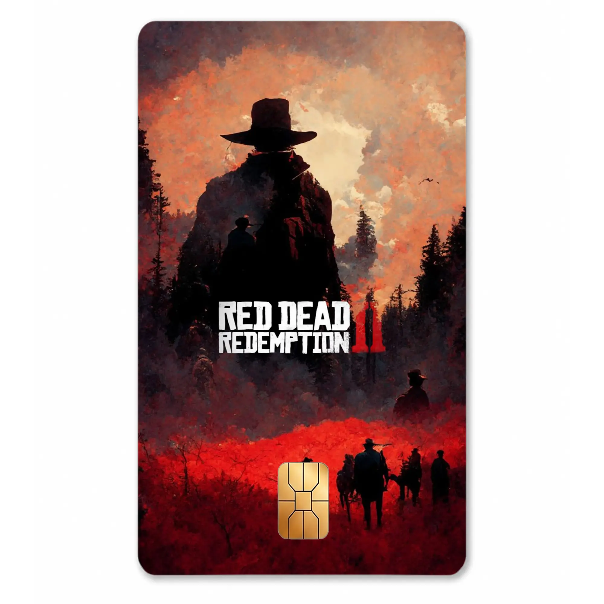 Arthur Morgan Card Skin, Red Dead Redemption II Debit Card Sticker, Vintage Western Cowboy Wallet Decal, Rockstar Gamer Accessories, Outlaw Gift for Fans
