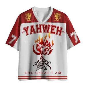 YAHWEH Christian  Mesh Jersey, Christian Athletic Shirt for Men Women