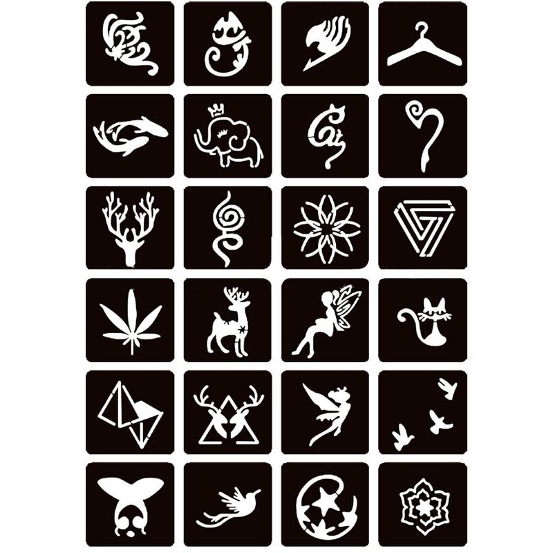 Moricher Henna tattoo kit Temporary Tattoo Kits 5 cones 96 Stencils Gifts for DIY Art Party