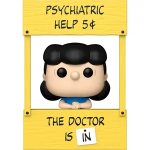 Peanuts Lucy van Pelt with Doctor Stand Funko Pop Vinyl Figure 2095 Collectible