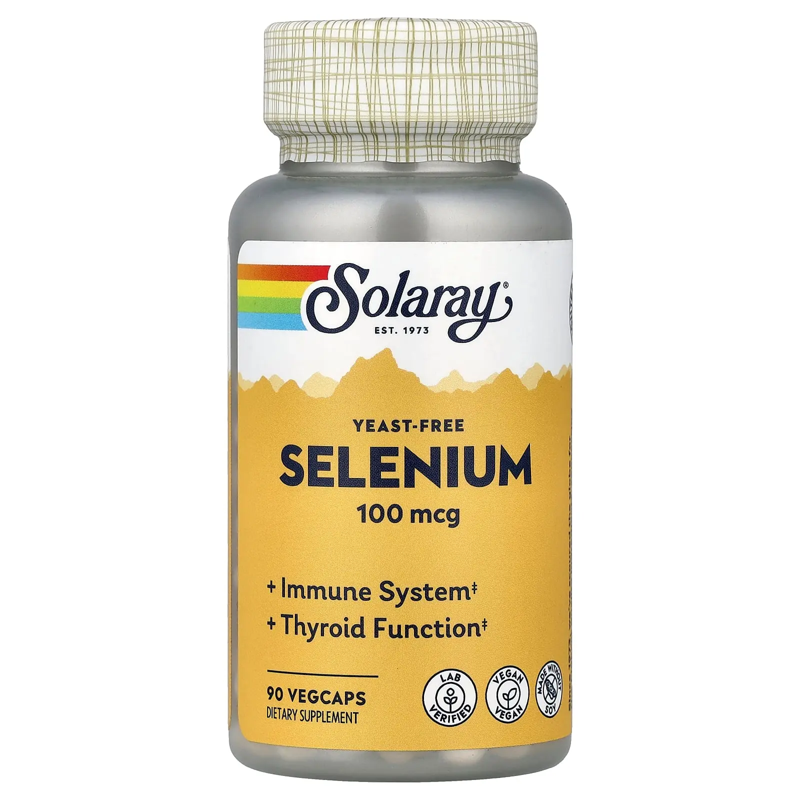 Solaray Selenium, 100 mcg, 90 VegCaps
