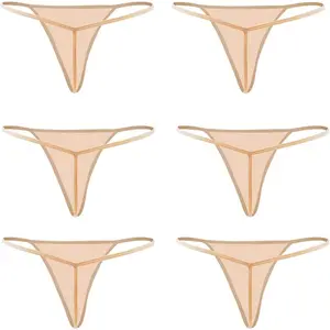 Skirt Realm ‌ Simple Lightweight Thongs for Active Wear - Cotton G-String & T-Back ‌