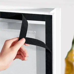 Ultra Breathable Window Screen Net, Mosquito Insect Mouse Proof Dense Mesh, Easy Installation Magic Tape Invisible Curtain, Window Mounted
