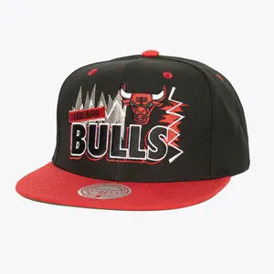MENS MITCHELL & NESS NBA BUZZ SNAPBACK BULLS - BLACK