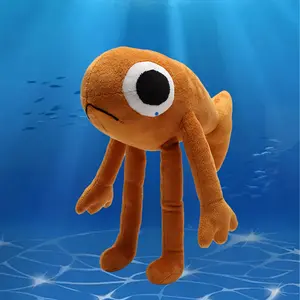 [Soft Fish Plush Toy] Le Poisson Steve Fish Plush Toy - Soft Brown Stuffed Animal with Cute Expressive Eyes, Durable Plush Companion for Desk Decor, Aquarium Decoration, Birthday Gift for Fish, Game Fans & Collectors