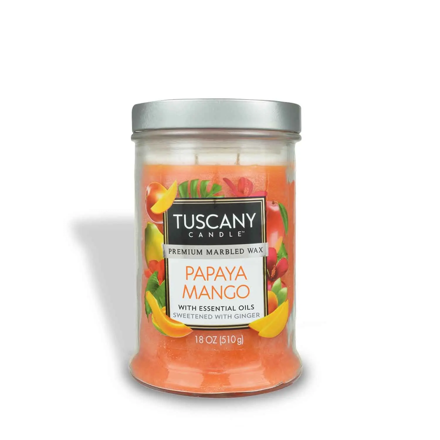 Papaya Mango Long-Lasting Scented Jar Candle (18 oz)