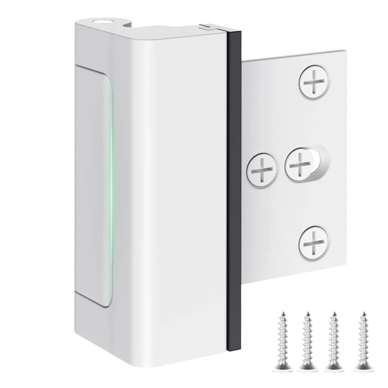 Treasem Home Security Door Lock, Childproof Door Reinforcement Lock with 3 Inch Stop Withstand 800 lbs, Door Safety Locks for Front Door, Night Kids Safety Flip Lock to Defend Your Home, Aluminum Alloy