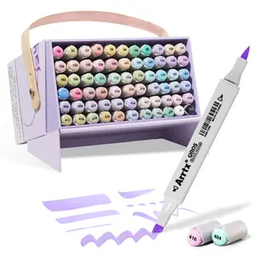 [SUPER DEAL] Arrtx Alcohol Markers Oros 66colors, Dual Tip(Brush & Chisel) Sketch Art Markers for Artist Adult Alcohol Markers for Sketching, Coloring, Calligraphy,Drawing,Gift Package
