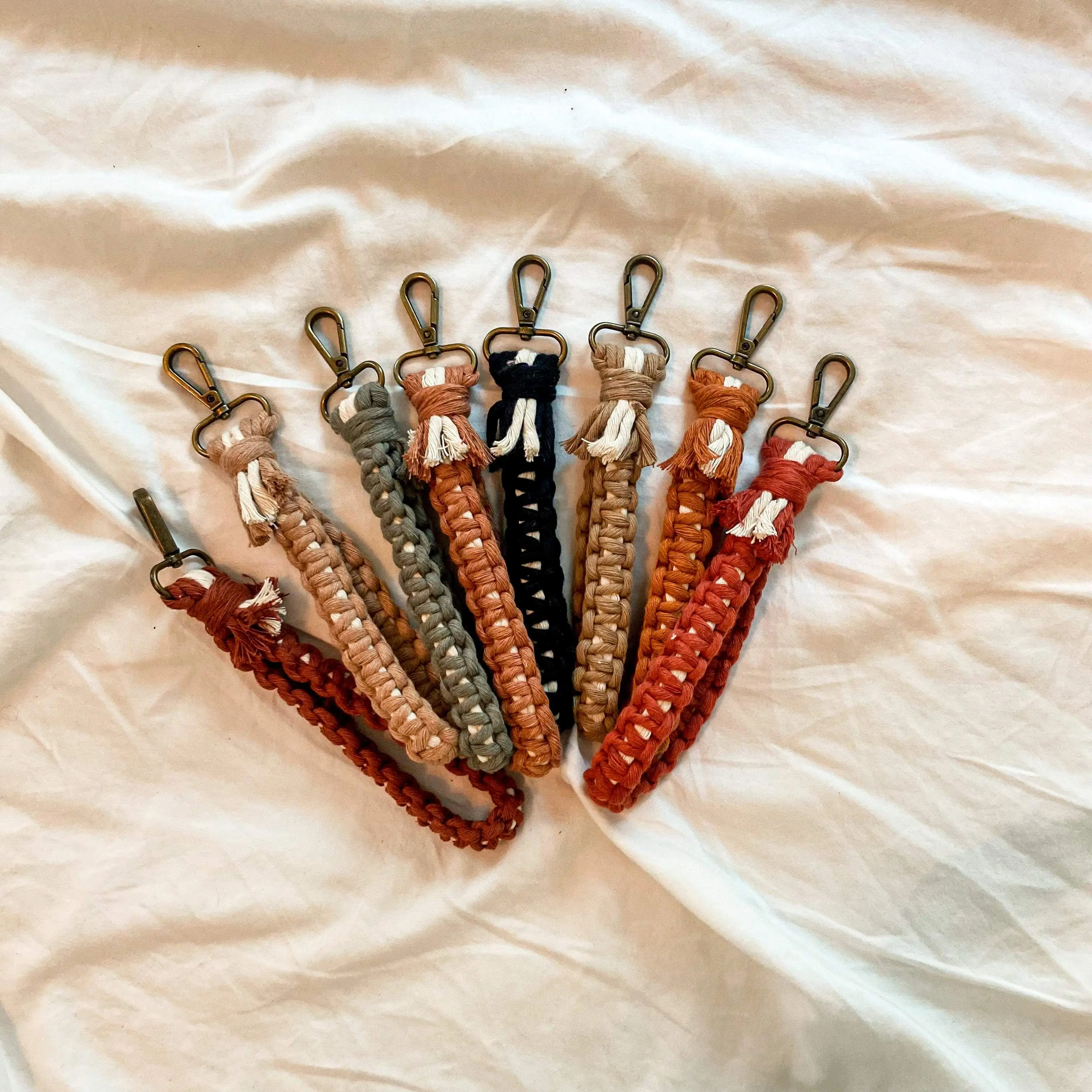 Macrame Wristlet Keychain