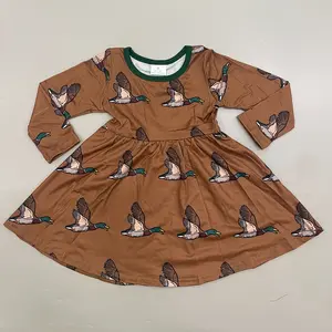 Girl Winter Dress Toddler Girl Clothes Mallard Dress Winter Twirl Dresses