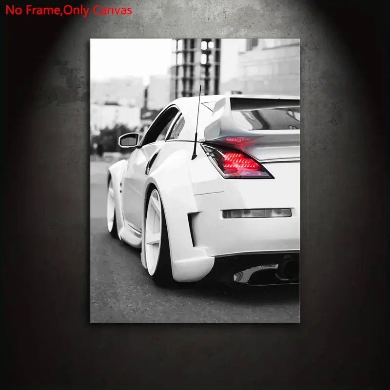 1 piece/set frameless canvas painting print poster, classic retro art, Vintage decor, Canvas wall art, Canvas Prints, legendary car 350z, perfect gift for fans of Japanese sports car culture, ideal gift for home decor, Decoration Items