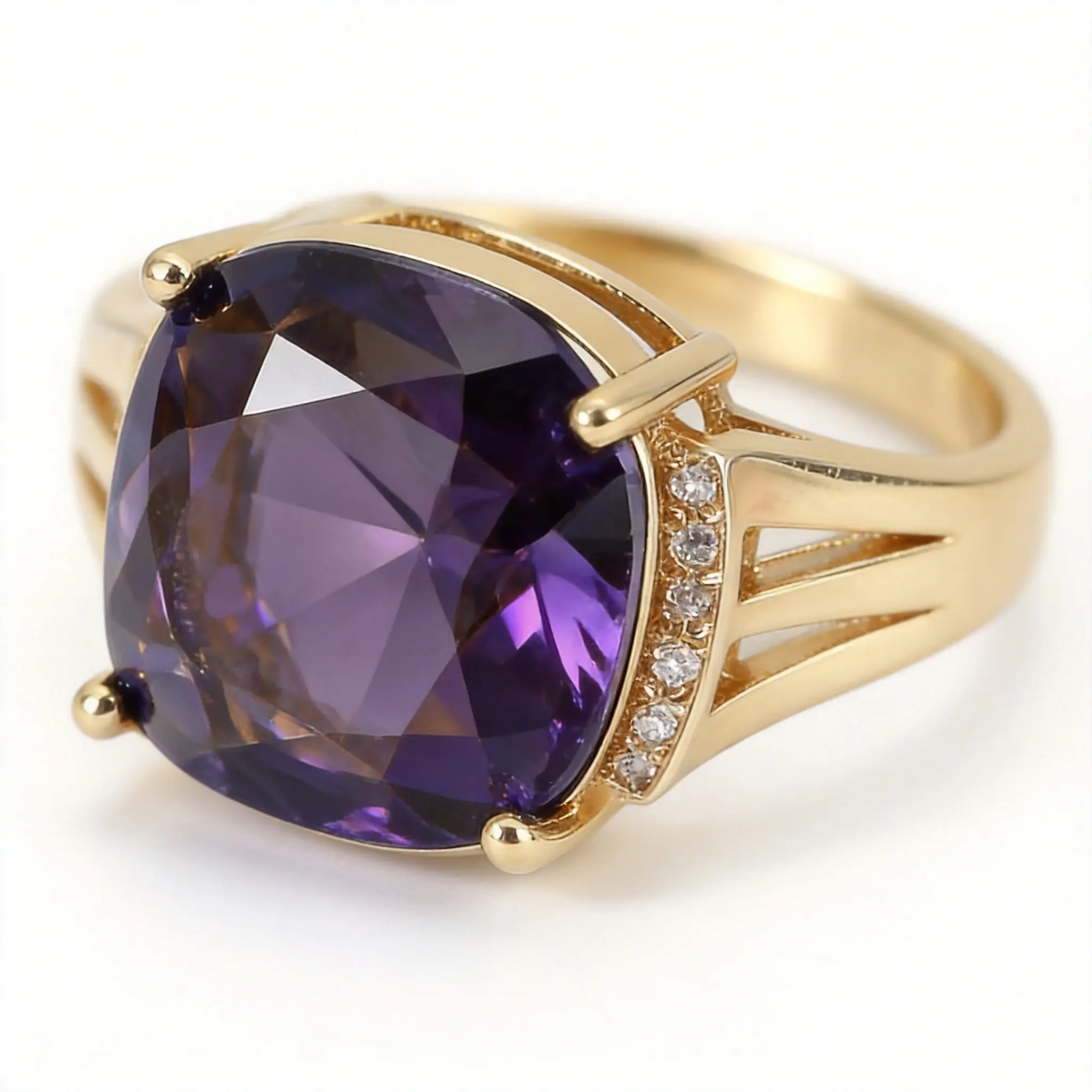 French-Inspired Luxury Cubic Zirconia Ring, Classic Cushion Cut, Modern Minimalist Design for Everyday Wear & Holiday Gifting for Her
