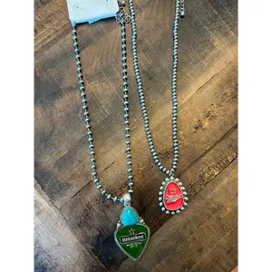 faux Navajo Pearls Beer Necklace