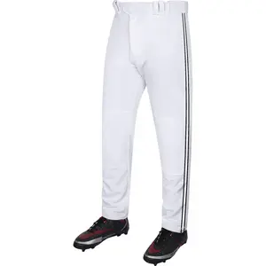 Exxact Sports Proline Full Length Youth Baseball Pants with Stripes (White)
