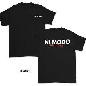 Me Vale - Black Tee Comfortable and breathable, perfect for casual wear. Cotton Fabric