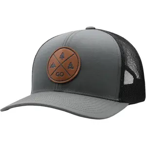 LINDO Trucker Hat [ GO Outdoors Design ] for Men and Women: Mid Profile Cap with Breathable Mesh Back and Adjustable Snap livestock