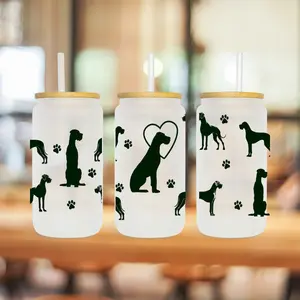 Great Dane 16 oz Glass Can Tumbler