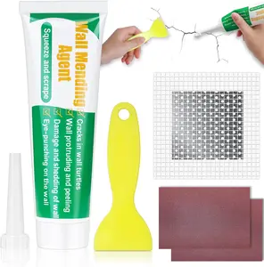 Drywall Repair Kit, Ranekie Drywall Hole Patch Kit Spackle Putty Wall Repair Large Hole Patch Kit, Wall Mending Agent with Scraper Easy to Fill The Holes for Home Wall, Plaster Dent Repair