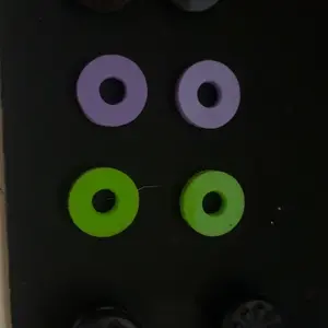 Precision Rings Thumbsticks Aim Boost Kit for PlayStation 5 (PS5) Controllers Accessories | Purple-Black Thumbsticks | Silicione Rubber 6 Pcs Precision Rings joystick ps5 joystick fps thumbsticks player controller