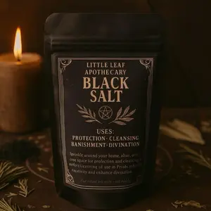 Black Salt Ritual Blend | Protection • Cleansing • Warding 2.5 oz Herbal Altar Work