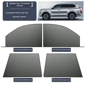 4Pack Car anti‑mosquito screen/net, car sunshade curtain, window mosquito net, insect‑proof car curtain, mosquito net , privacy window mesh- compatible with most (95%) car models, full window coverage.