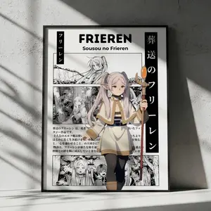 Sousou No Frieren Anime Poster, Manga Wall Artwork Prints, Home Decor Gift