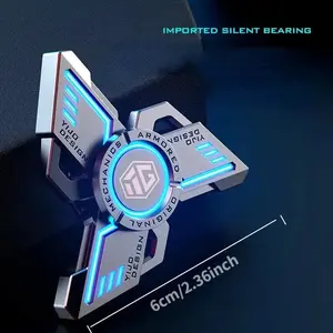 Glow in The Dark Metal EDC Spinner Relieve Stress & Anxiety with This Smooth-Spinning Hand Toy Perfect Fidget Gift for Men Boys