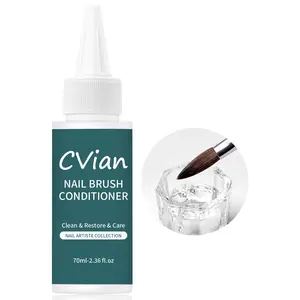 Essential Nail Cleaning Tool, Odorless Brush Cleaner Liquid, Strong Residue Glue Removal, Fast Drying, Durable Brush Restoration Solution, Nail Glue Remover